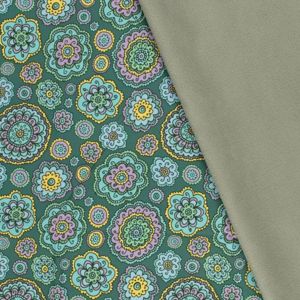 Digital mandala sur fond vert